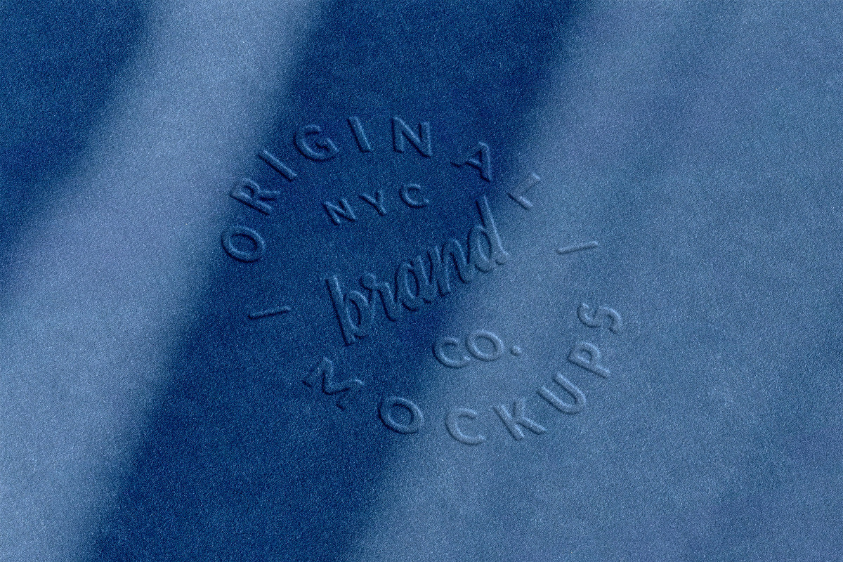 Embossed Fabric Logo Mockups, a Mockup by pixelbuddha.net (Photo 5 of 8)