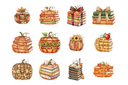 Fall Halloween Book Pumpkin Teacher, an Illustration by SinaCreation (Thumbnail 4 of 7)