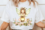 Cute Spring Fairy & Woodland Animals, an Illustration by designcity5 (Thumbnail 5 of 5)