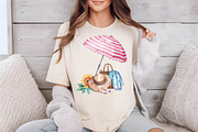 Watercolor Girly Summer Clipart, an Illustration by SVGArt (Thumbnail 9 of 9)