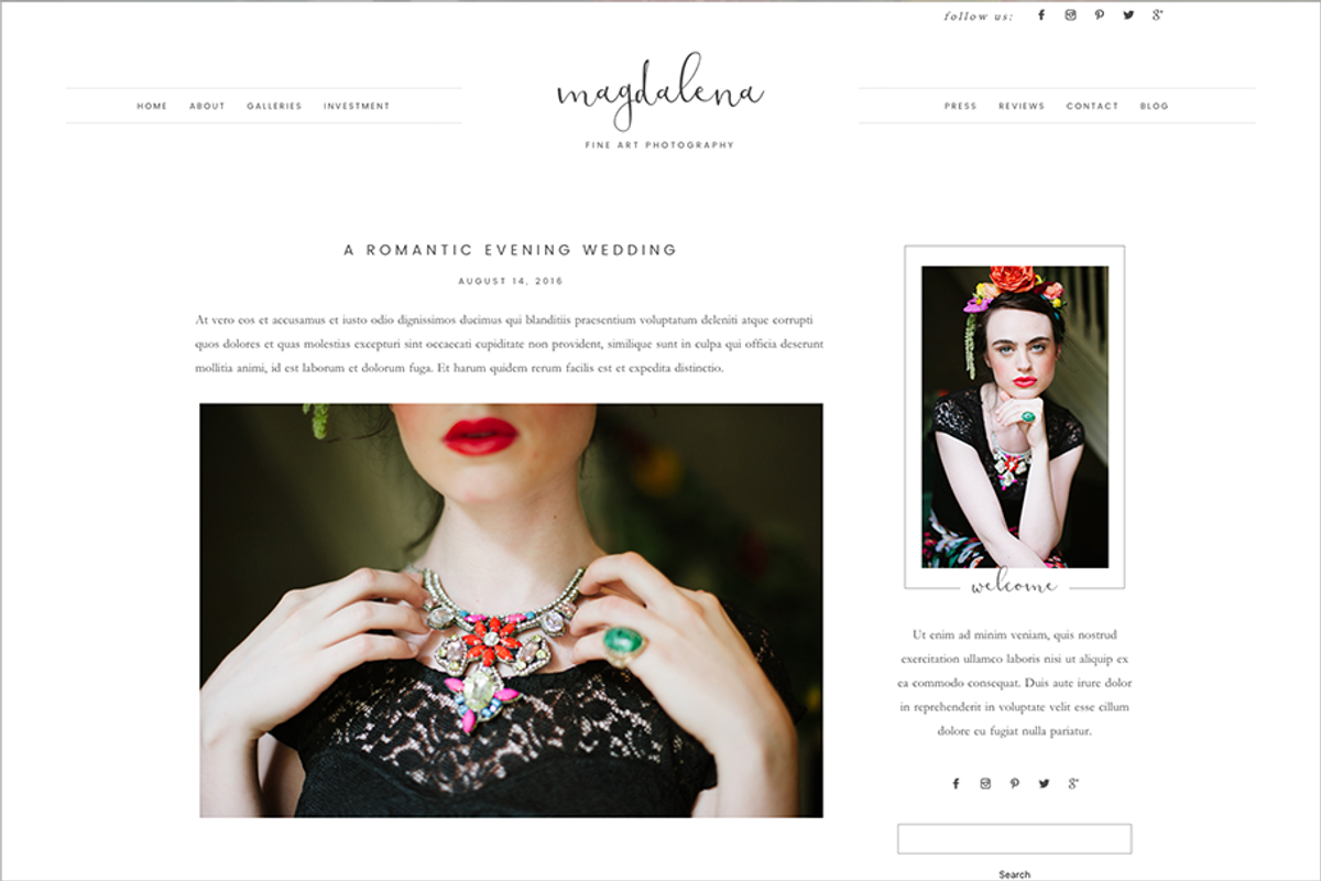 Magdalena ProPhoto 7 Template, a Websites & App Template by Red Met Yellow Creative (Photo 20 of 22)