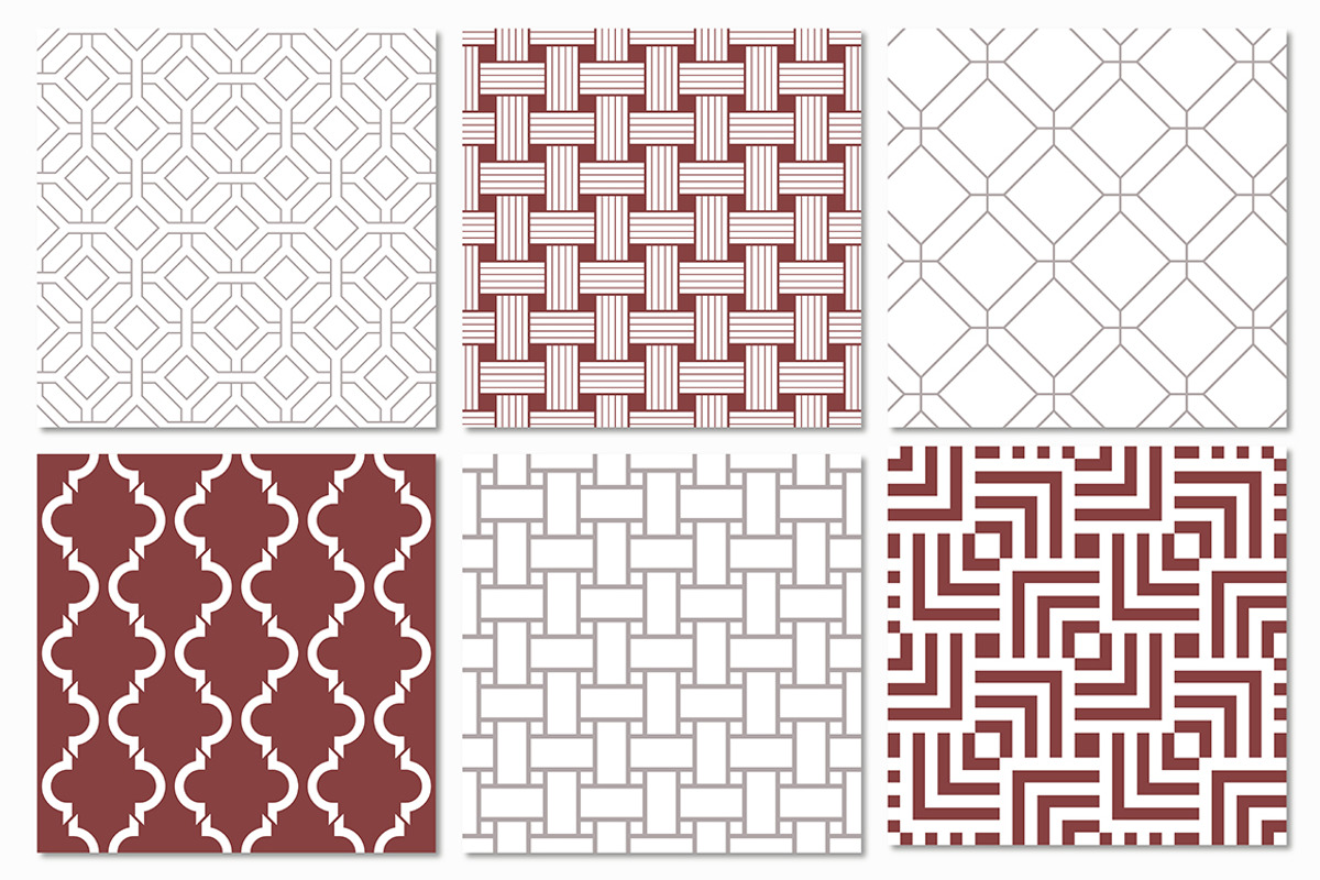 Geometric Seamless Patterns Set 1 preview 3