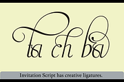 Invitation Script, a Script Font by Intellecta Design (Thumbnail 2 of 5)