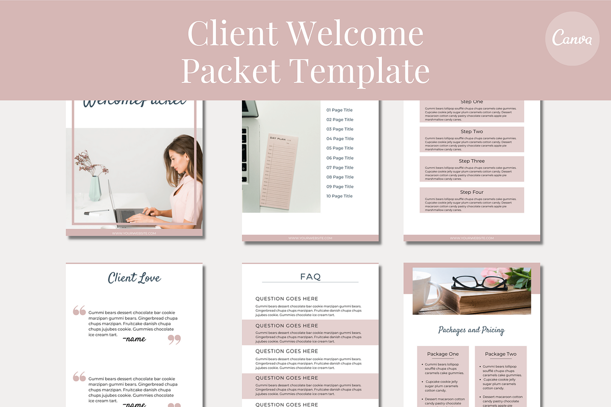 Website Template & Branding Bundle, a Websites & App Template by Joanna Lane Designs (Photo 2 of 7)