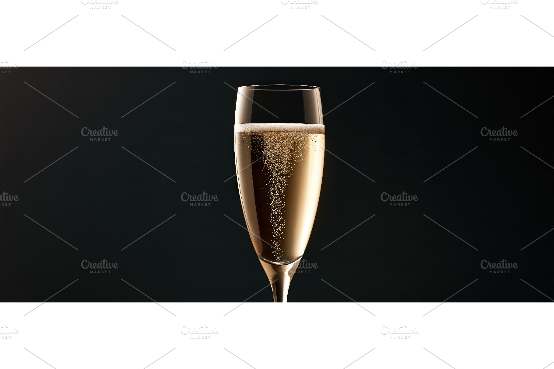 Luxury Champagne Flute With Golden, a Food & Drink Photo by piter.goskov