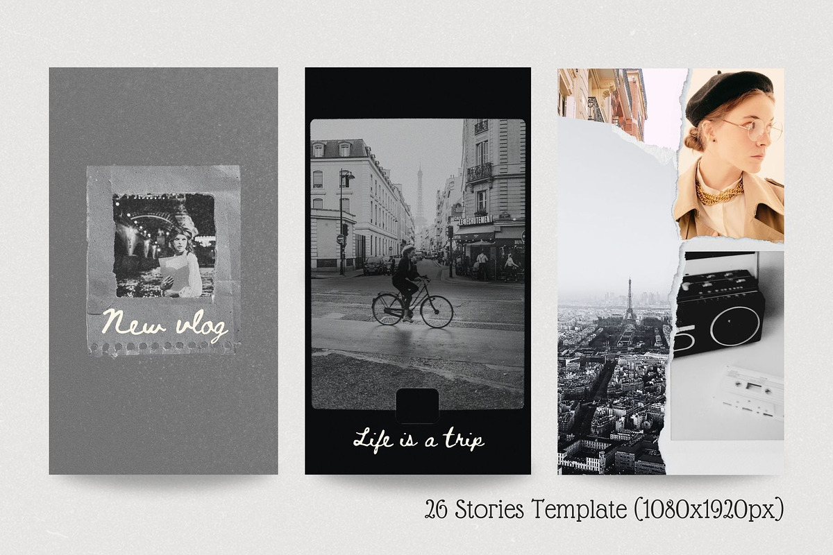 French traveler Canva templates, a Social Media Template by Visual Animal (Photo 8 of 11)