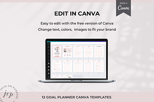 Goal Planner Workbook Canva Template