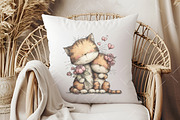 Whimsical Mother's Day Cat Clipart, an Illustration by OK Design (Thumbnail 5 of 6)