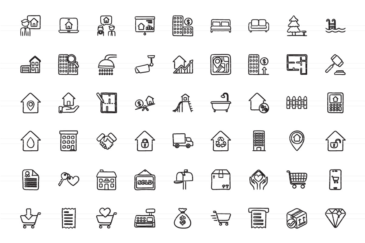 2100 Hand drawn vector icons, an Outline Icon by Visual Generation (Photo 26 of 43)