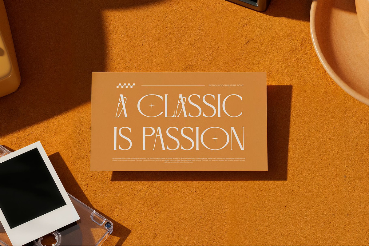 Adegofa || Modern Retro Serif Font, a Serif Font by Idea Studio (Photo 5 of 10)