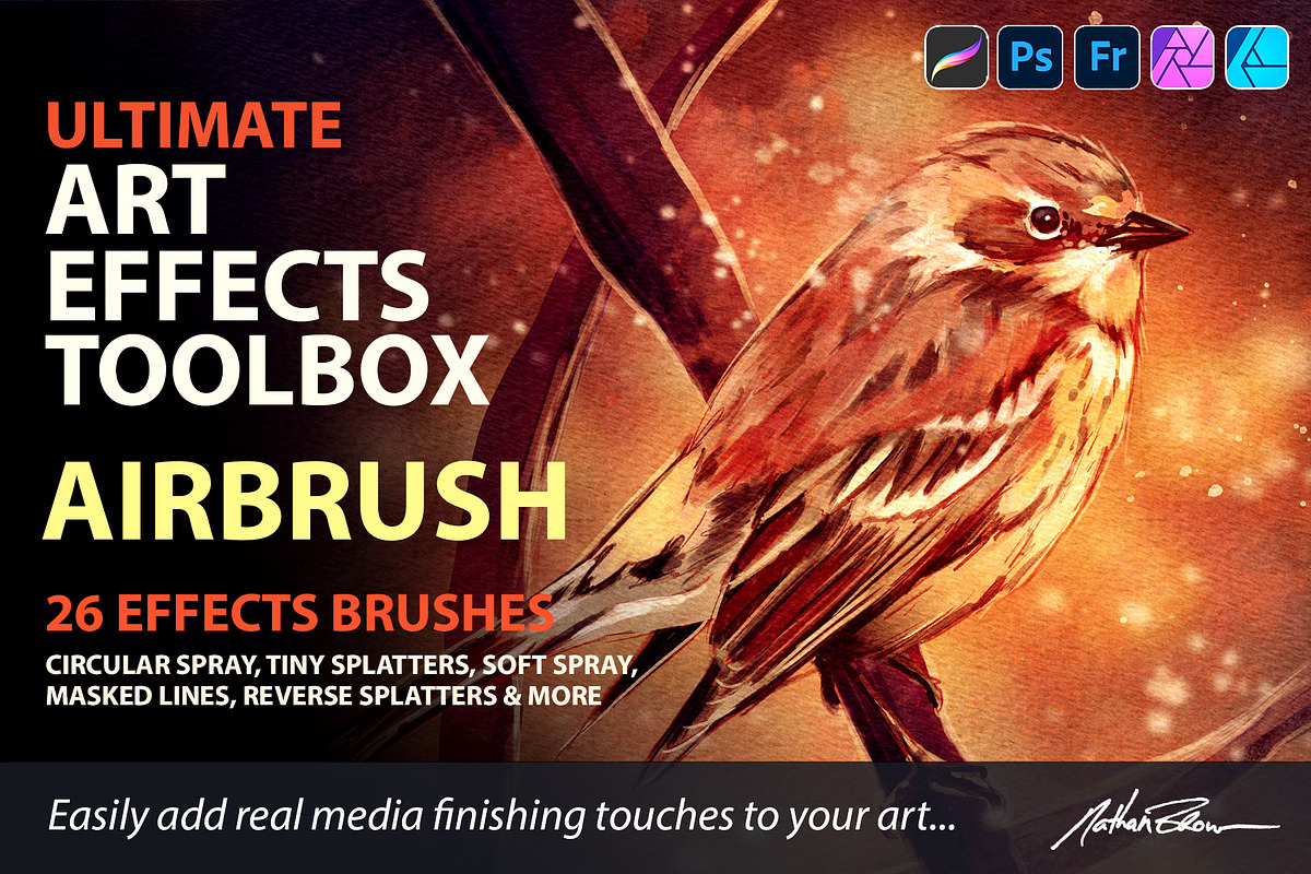 Ultimate Art Effects – Airbrush, a Brush Add-On by Nathan Brown (Photo 1 of 4)