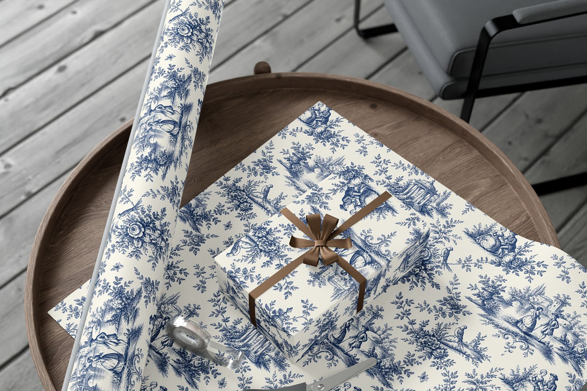 Blue Floral Toile Seamless Pattern, a Pattern Graphic by elfy creative (Photo 6 of 7)
