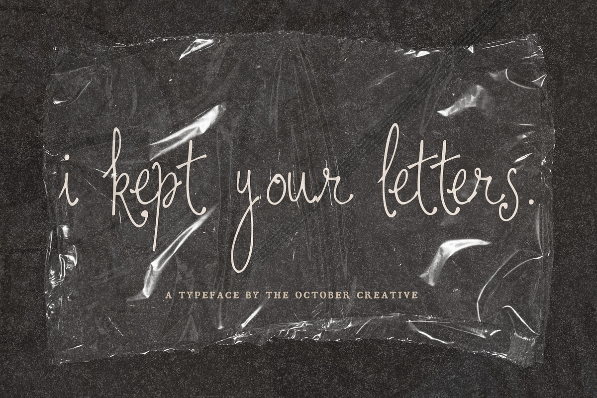 I Kept Your Letters Script Font, a Script Font by The October Creative (Photo 1 of 8)