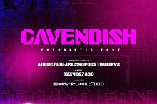 Cavendish Futuristic Font