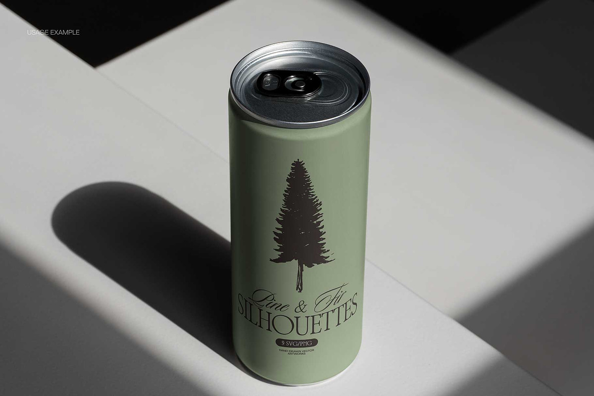 Pine and Fir Tree Silhouettes, an Object Illustration by TheMountBirdStudio (Photo 4 of 6)