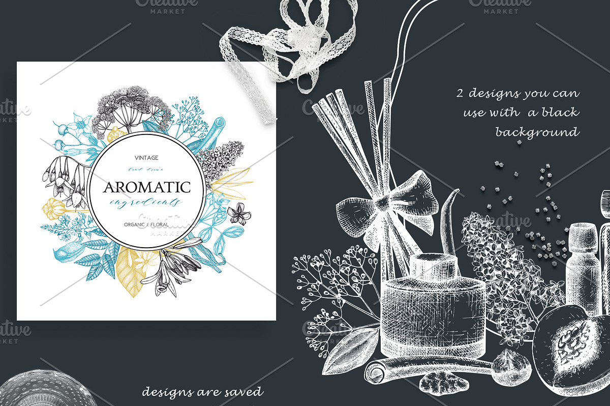 Aromatic Plants & Flowers Sketches, a Healthcare Illustration by Yevheniia (Photo 5 of 9)