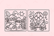 Bold & Easy Coloring Book Bundle, an Empty State Illustration by Neon Studio (Thumbnail 18 of 32)