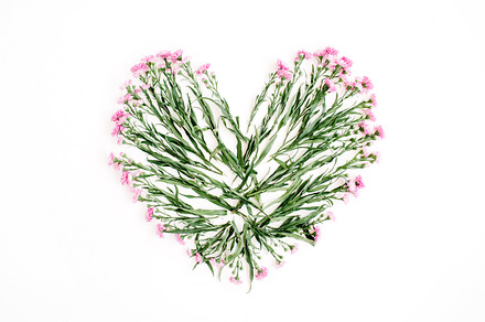 Floral heart stock photo containing wildflowers and heart, a Holiday Photo by Floral Deco