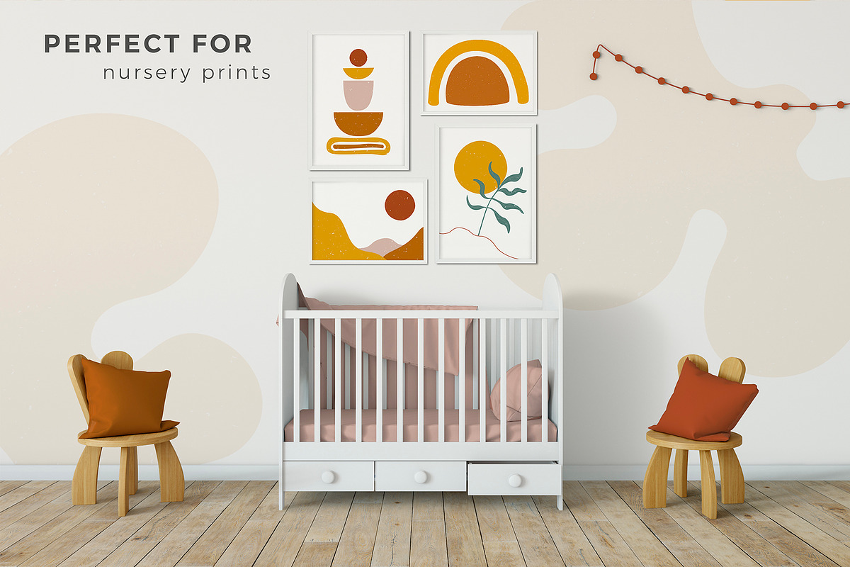 MODERN abstract shapes and plants, a Decorative Illustration by EkaterinaKiriy (Photo 6 of 12)