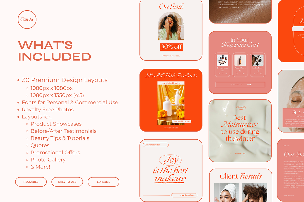 Mombasa Beauty Social Media Template, a Social Media Template by Artfullyours (Photo 3 of 11)