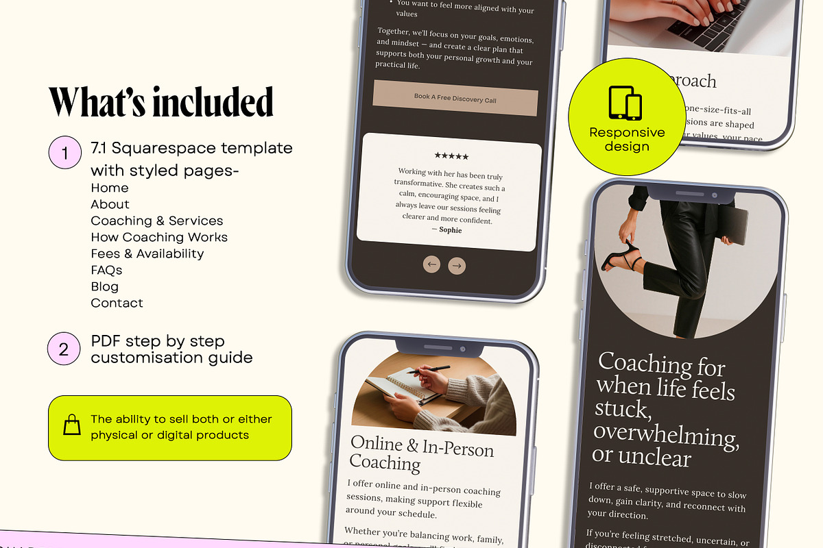 Simple Coaching Website Template, a Squarespace Template by Template Twist Shop (Photo 4 of 9)