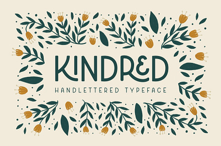 Kindred Handlettered Typeface, a Sans Serif Font by Rachel Kick