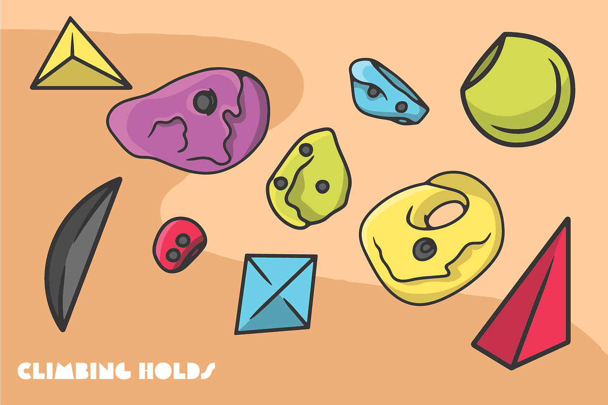 Climbing Assets & Icons set, an Object Graphic by Salty Sweet Creative (Photo 2 of 4)