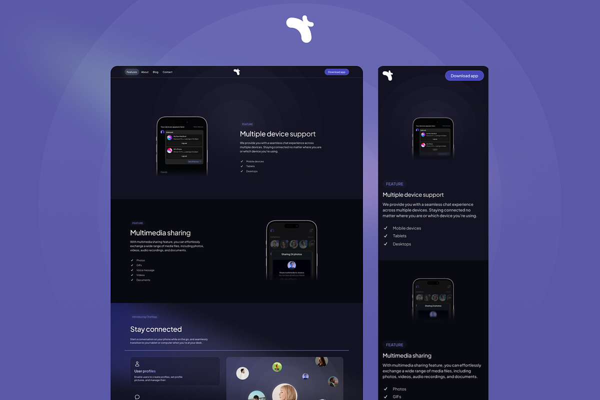Wave Framer Mobile App Template, a Landing Page Template by Ali Çorak (Photo 3 of 3)