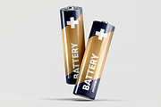Battery AA Mock-up, a Product Mockup by zippypixelstudio (Thumbnail 6 of 9)