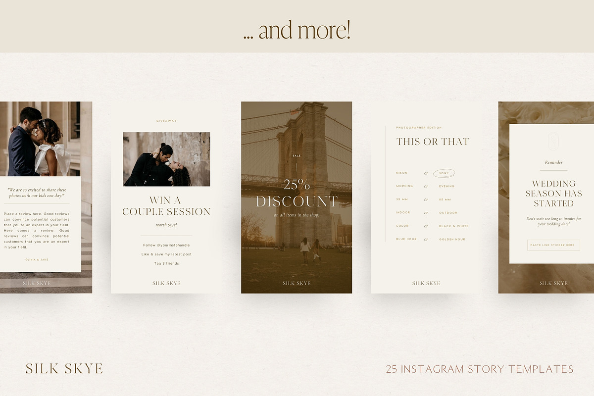 Aesthetic Instagram Story Templates, a Social Media Template by Wonderlik Webdesign (Photo 5 of 10)