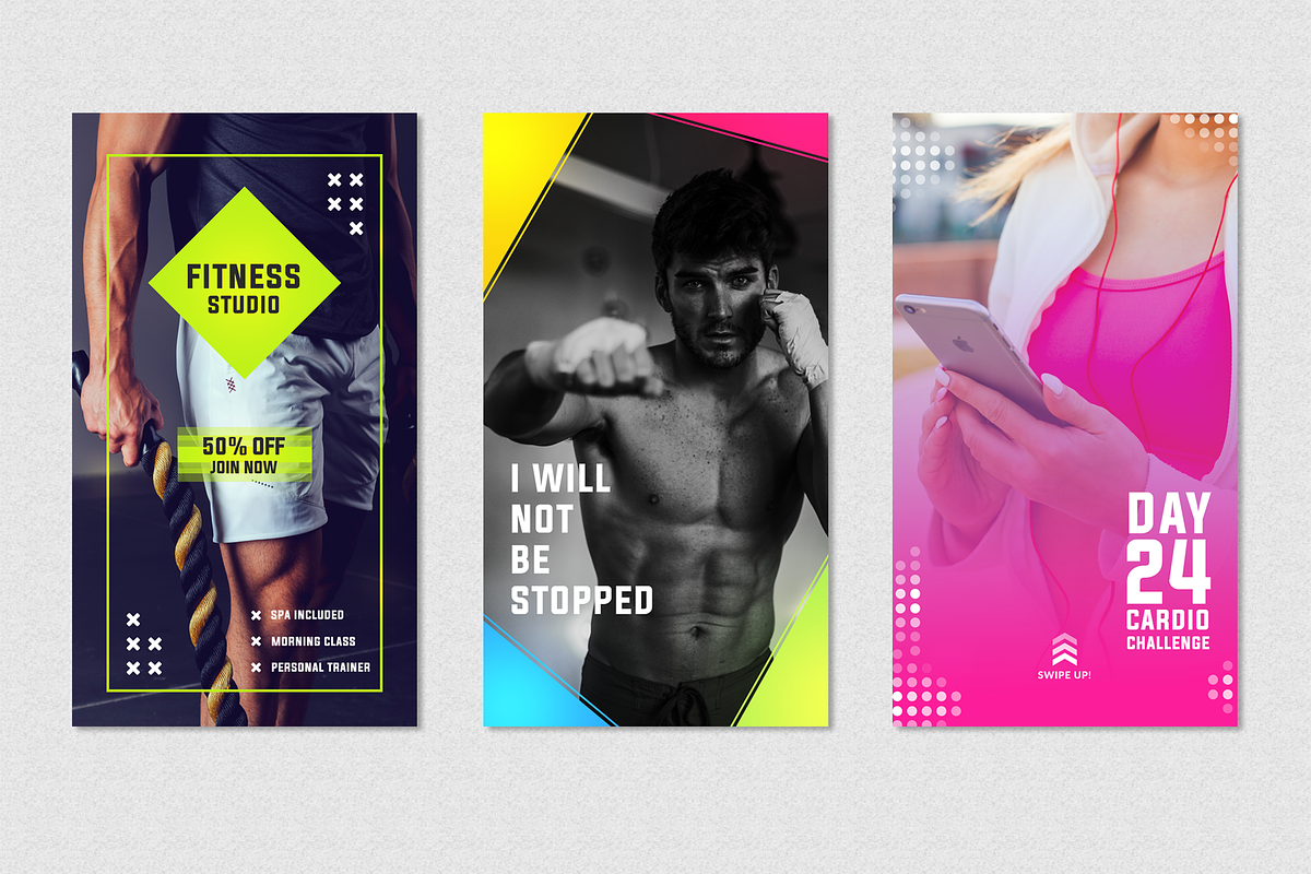Fitness Instagram Story Templates, a Social Media Template by Jaisivakumar (Photo 3 of 6)
