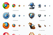 Web Browsers Icon Set, an Icon by Web Icon Set (Thumbnail 2 of 2)