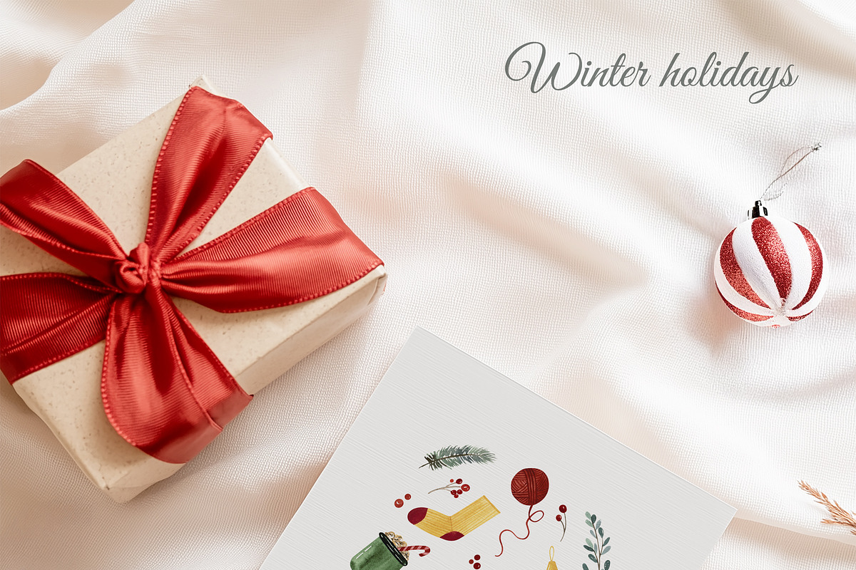 Watercolor WINTER HOLIDAYS, a Seasonal Illustration by LeriaArt watercolor (Photo 5 of 16)