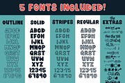 Meowica | A 4th of July Font Family, a Font by The Pretty Letters (Thumbnail 2 of 7)