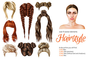 Female Hairstyle Set