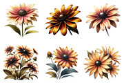 Black Eyed Susan Clipart Bundle., a Graphic by CitraGraphics (Thumbnail 3 of 4)