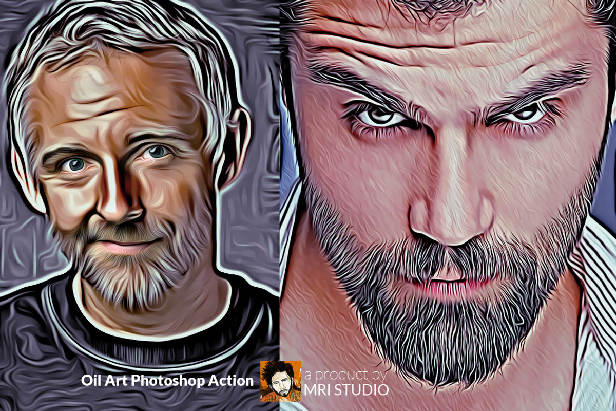 Oil Art Photoshop Action, an Action Add-On by MRI STUDIO (Photo 2 of 4)