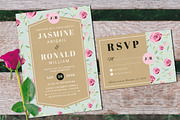 Vintage Wedding Invitation Suite, an Invitation Template by wulano (Thumbnail 4 of 5)