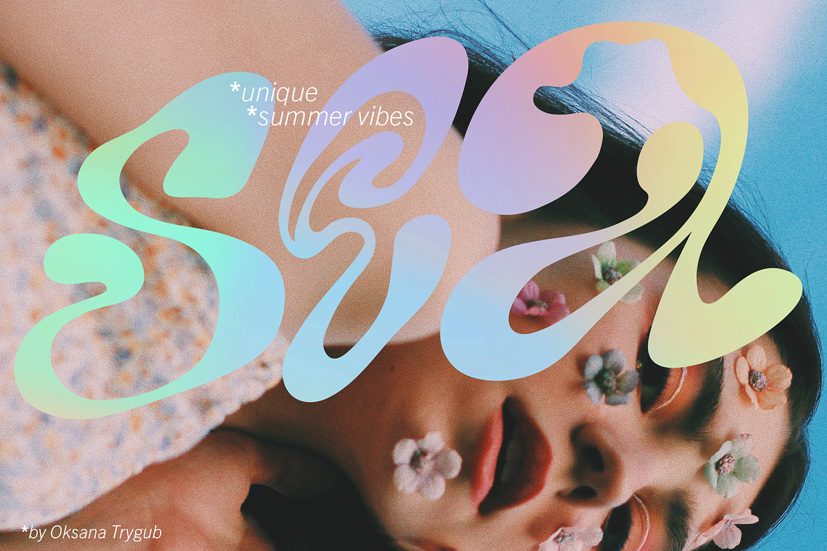 Y2K Lettering Vol.4 Summer Vibes, an Object Graphic by Oksana Trygub (Photo 4 of 15)
