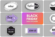 Black Friday Sale Stickers | DaVinci, a Templates & Theme by FlashFXbox (Thumbnail 1 of 2)