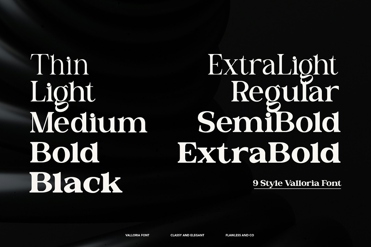 Valloria - Family Serif Font, a Serif Font by Flawless And Co (Photo 6 of 10)