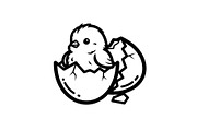 Cute Easter Chick Hatch Vector Bundl, an Illustration by jahid234 (Thumbnail 50 of 51)