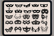 Procreate stamps, Masquerade mask, a Brush Add-On by TaKong Magics (Thumbnail 2 of 4)