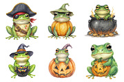 Halloween Frog Clipart, an Illustration by Daily.Designs (Thumbnail 3 of 4)