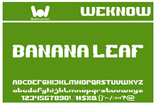Banana Leaf font