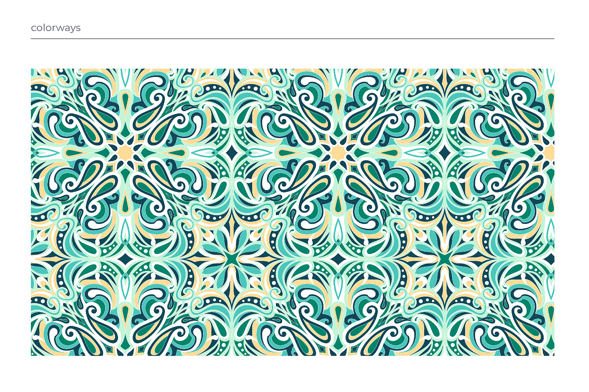 Elegant Paisley Mandala Pattern Pack, a Pattern Graphic by ASTUDIO (Photo 6 of 8)