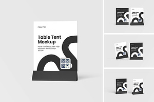 Table Tent Mockup, an Advertising Mockup by AnasStudio