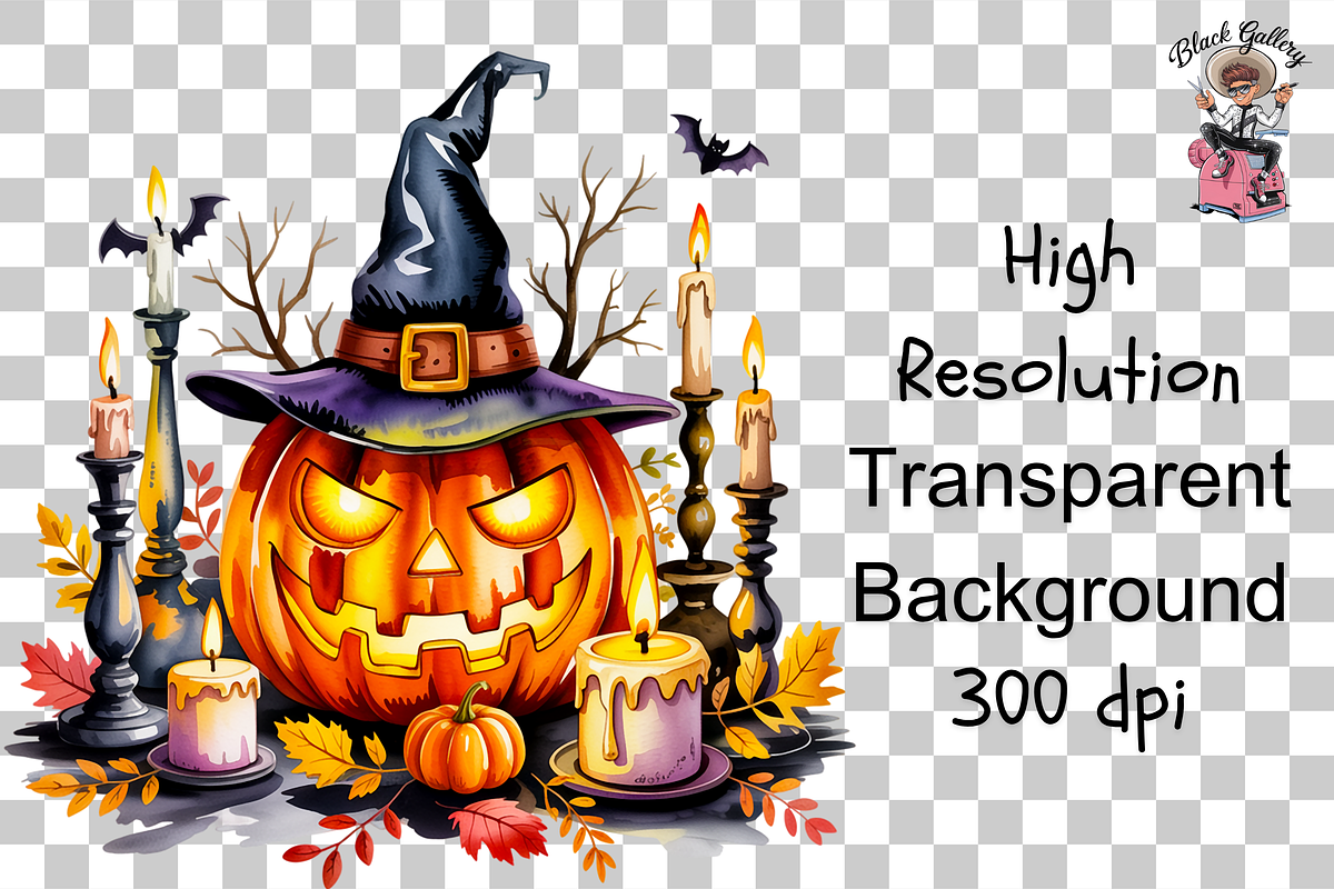 10 PNG Spooky Halloween Skull, a Graphic by Clipart Bloom (Photo 9 of 11)
