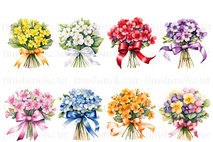 Watercolor Primrose Birth Flower PNG