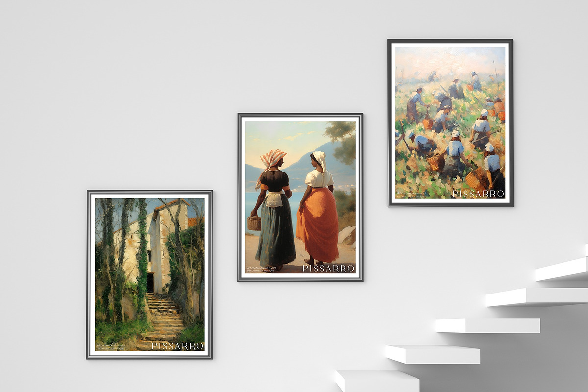 Print Poster Pissarro Painting Style, a Seasonal Illustration by Vibrand Studio (Photo 2 of 14)